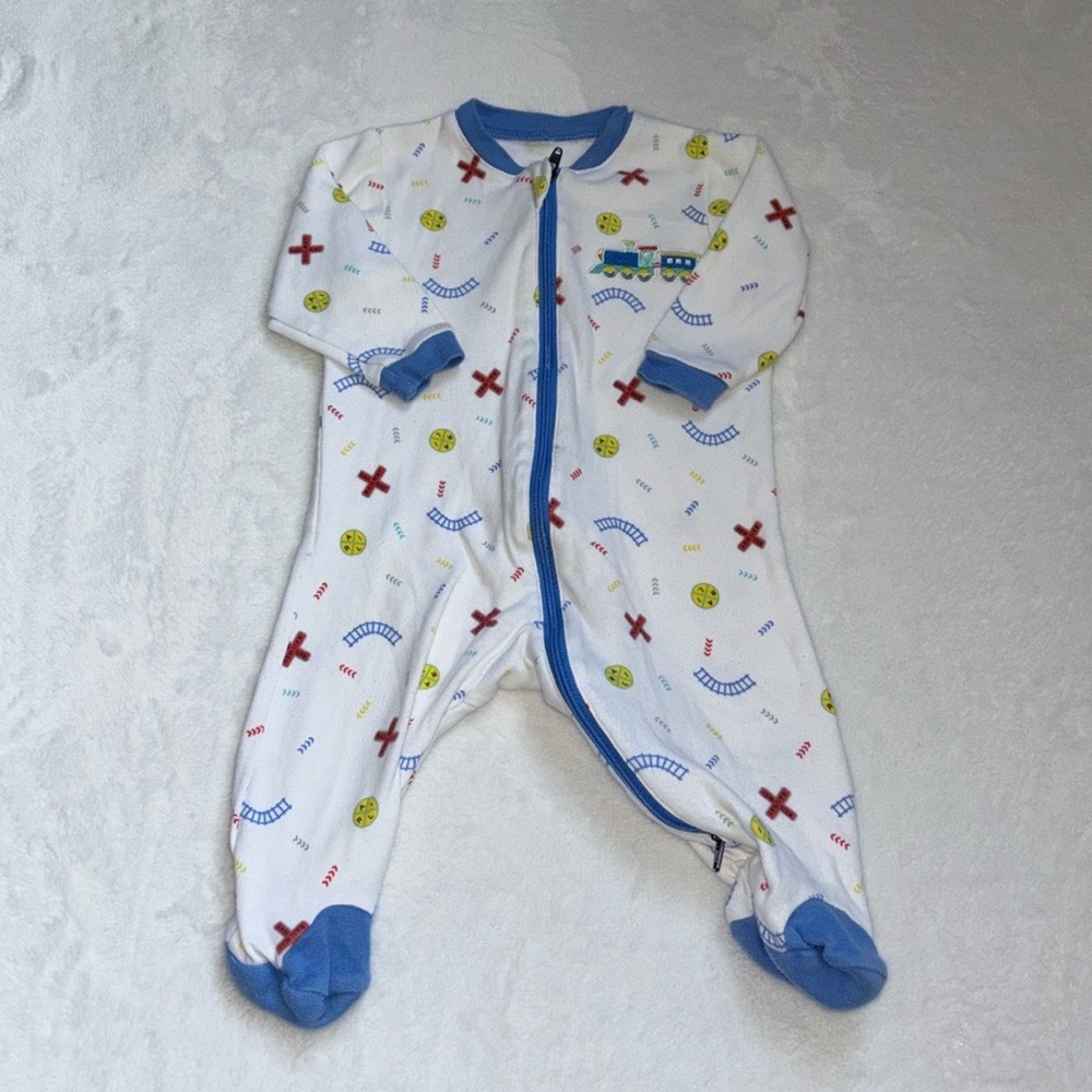 Tuffy train footie/ sleeper
